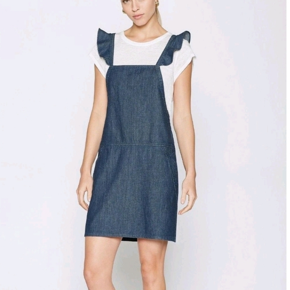 Joie Denim ruffle sleeve skirt‎ romper/ jumper w/ pocket
